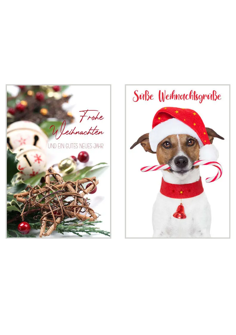 Edition Seidel Premium kerstkaarten 21110 set 20 met envelop zonder tekst