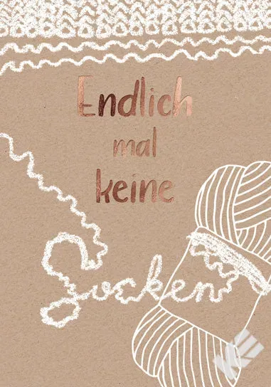 Kurt Eulzer 20-1488 wenskaart wol sokken kraft