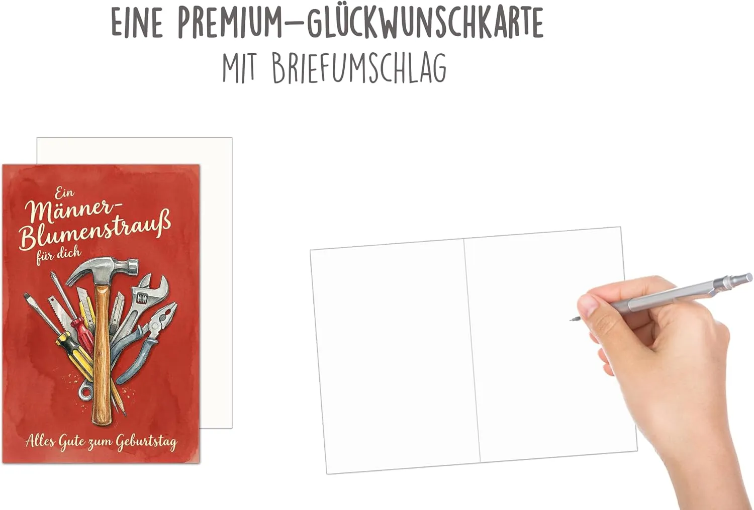 Edition Seidel G4495 verjaardagskaart man gereedschap met envelop