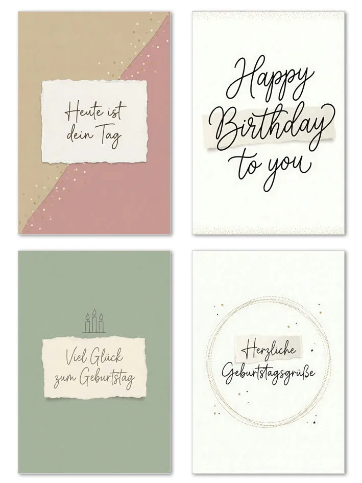 Edition Seidel 31742 verjaardagskaarten 20 stuks met envelop
