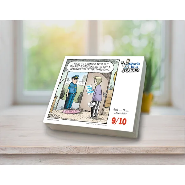 Sellers Publishing Work is a Joke 2027 dagkalender humor box
