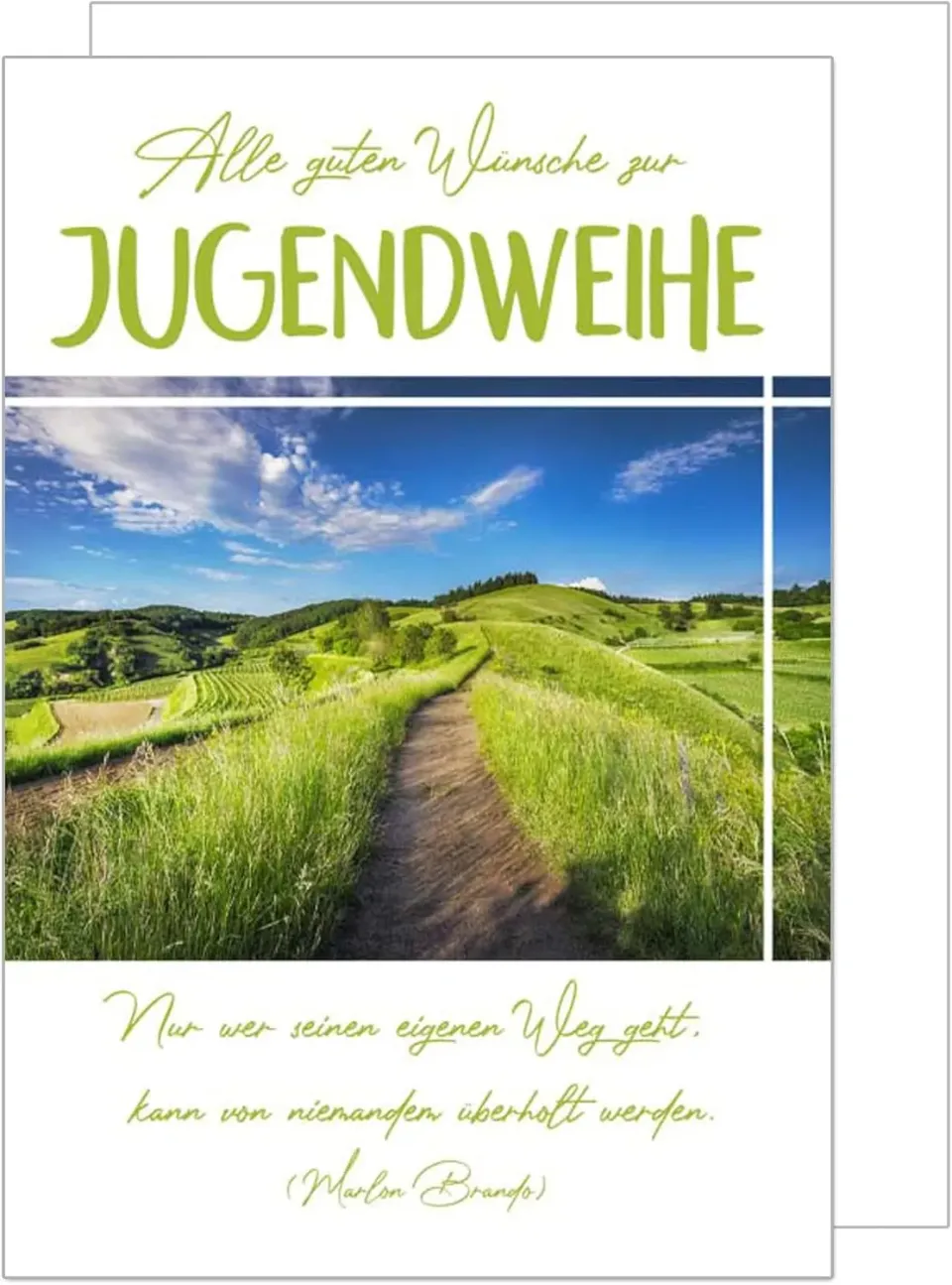 Edition Seidel Premium JW122 jeugdwijding kaart landschap wens