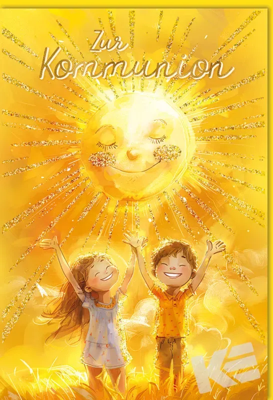 Kurt Eulzer 12-1066 communiekaart zon glitter