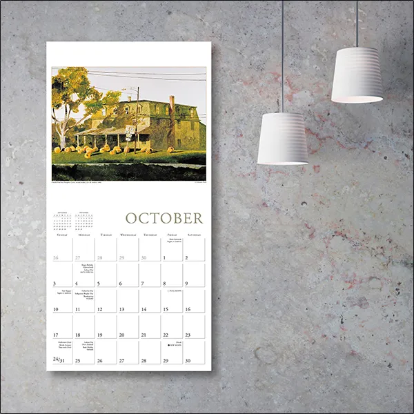 Sellers Publishing The Art of Jamie Wyeth 2027 wandkalender