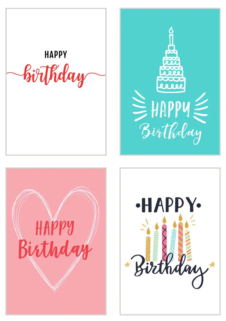 Edition Seidel 20811 verjaardagskaarten set 20 met envelop