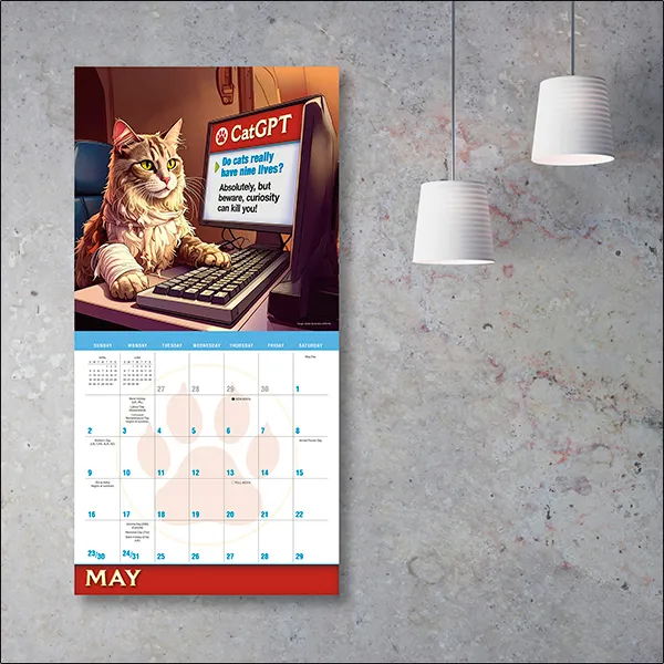 Sellers Publishing CatGPT 2027 muurkalender katten