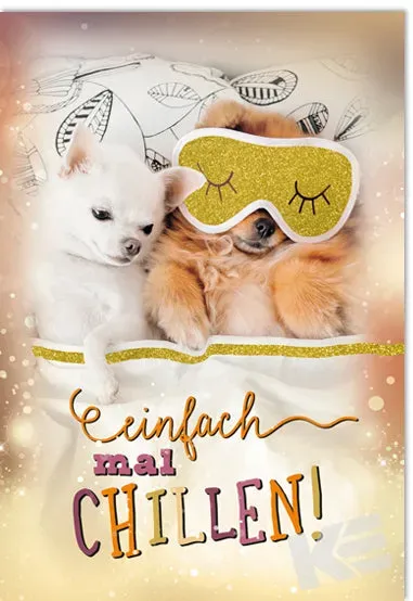 Kurt Eulzer 41-1162 wenskaart happy life hond kat