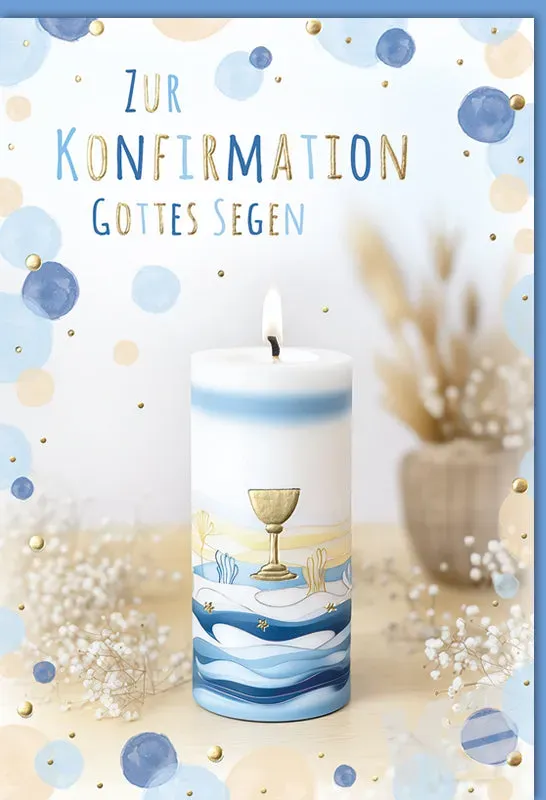 Kurt Eulzer 11-1080 confirmatiekaart kaars met folie