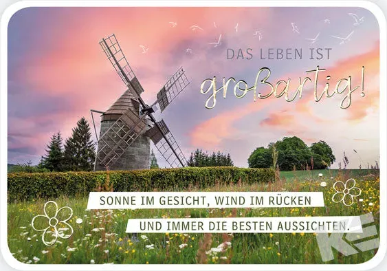 Kurt Eulzer 30-1493 postkaarten Good Feelings 10 stuks molen