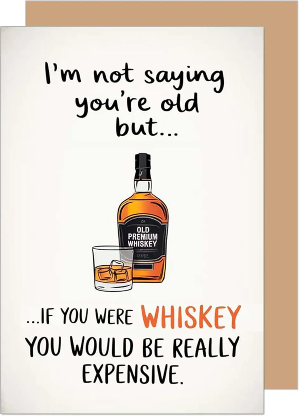 Edition Seidel G3669 SW024 verjaardagskaart whiskey grappig met envelop