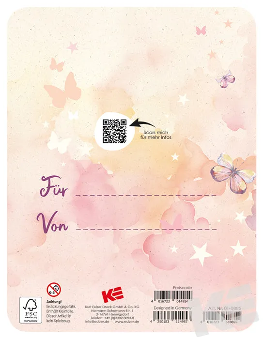 Kurt Eulzer 01-0885 wenskaart schoolstart fee met reflector