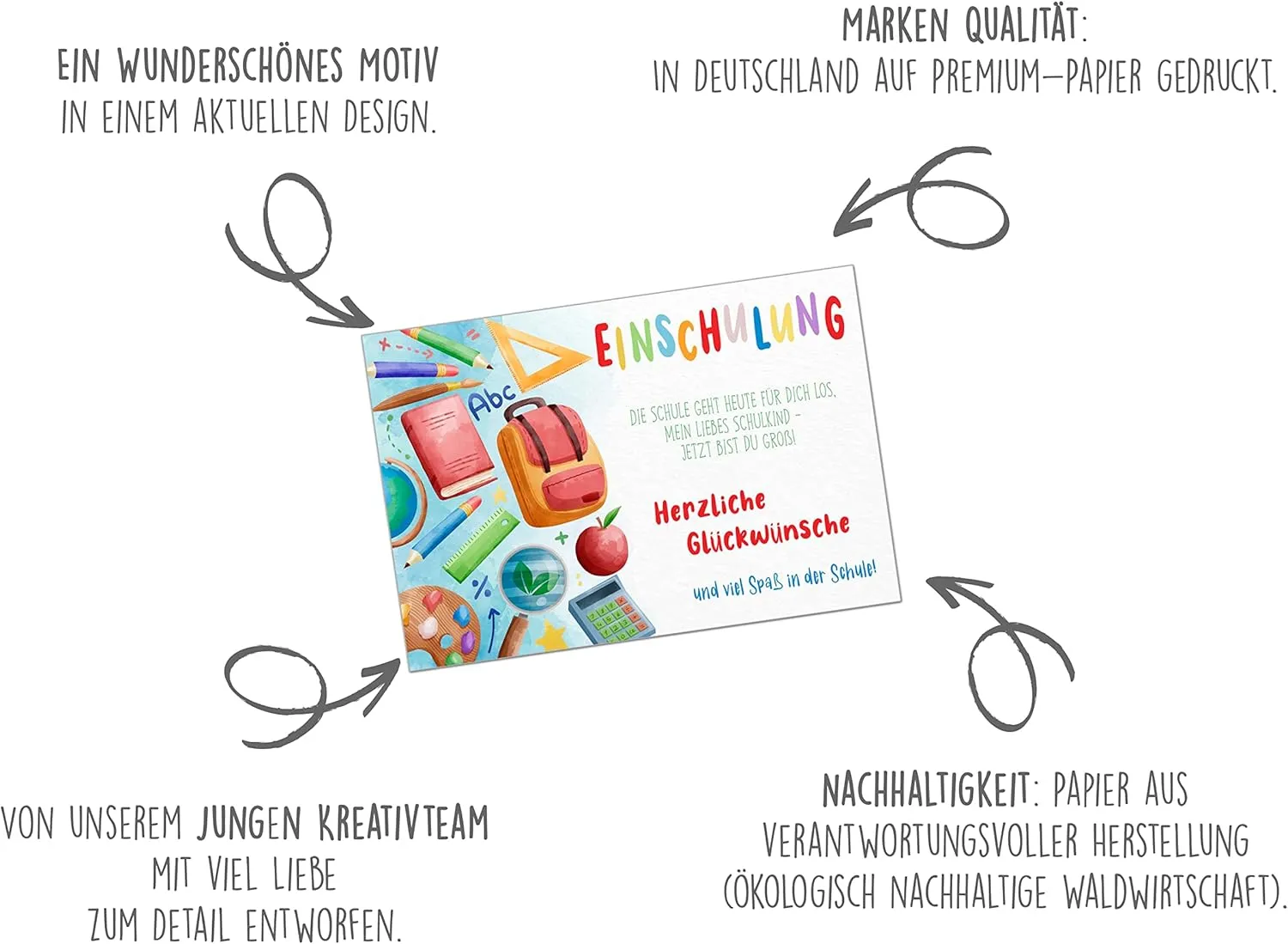 Edition Seidel Premium ES129 inschulingskaart met enveloppe