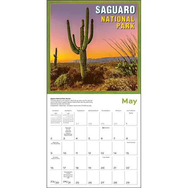 Sellers Publishing American National Parks 2027 wandkalender