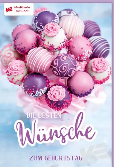Kurt Eulzer 87-5010 muziekkaart cupcakes met licht