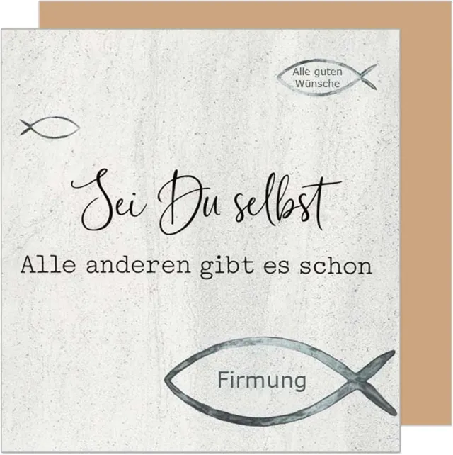 Edition Seidel Premium vormselkaart vis FIQ116 met envelop