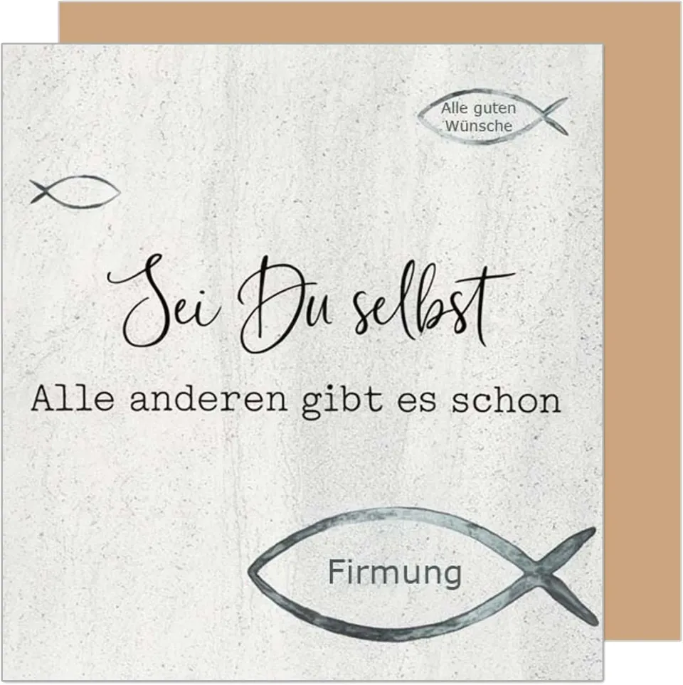 Edition Seidel Premium vormselkaart vis FIQ116 met envelop