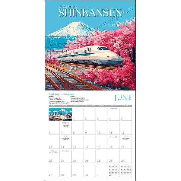 Sellers Publishing Classic Trains wandkalender 2027