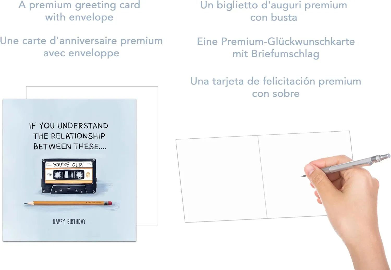Edition Seidel Premium GQ344 vierkante verjaardagskaart cassette