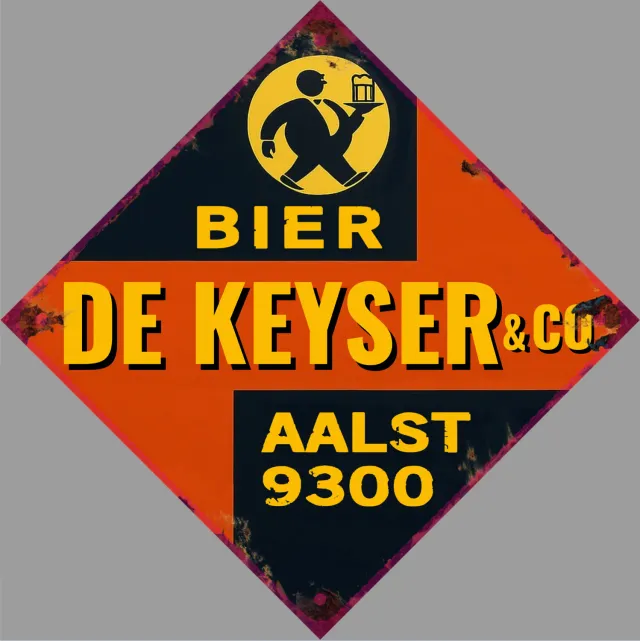 Gozi Bier metal sign ruit 20x20cm bord