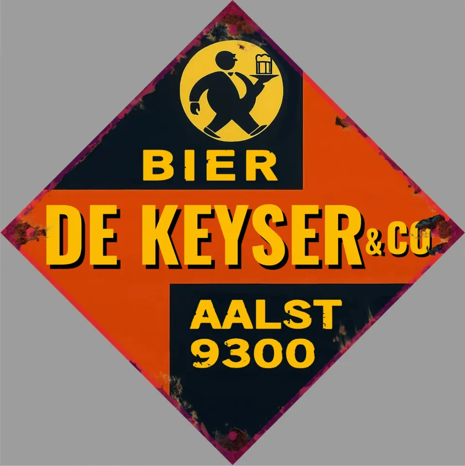 Gozi Bier metal sign ruit 20x20cm bord