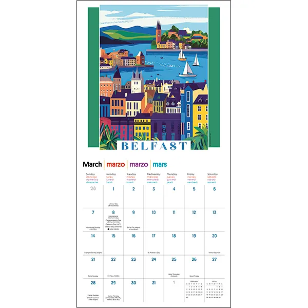 Sellers Publishing The Art of Travel 2027 wandkalender