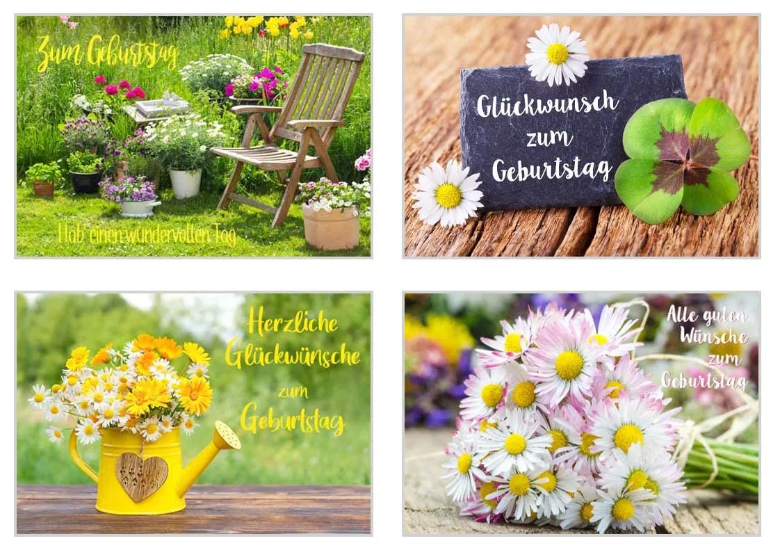 Edition Seidel SW02 Set 3 verjaardagskaarten 20 stuks Happy Birthday