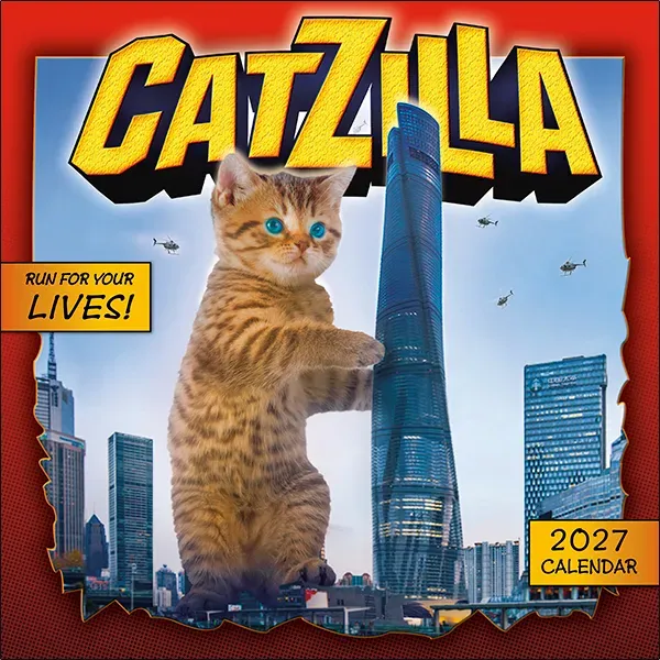 Sellers Publishing Catzilla 2027 minikalender katten grappig