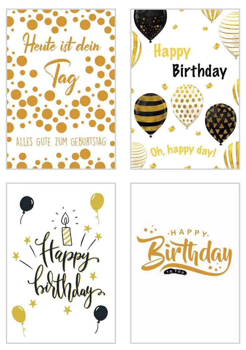 Edition Seidel 20532 verjaardagskaarten set 20 stuks envelop