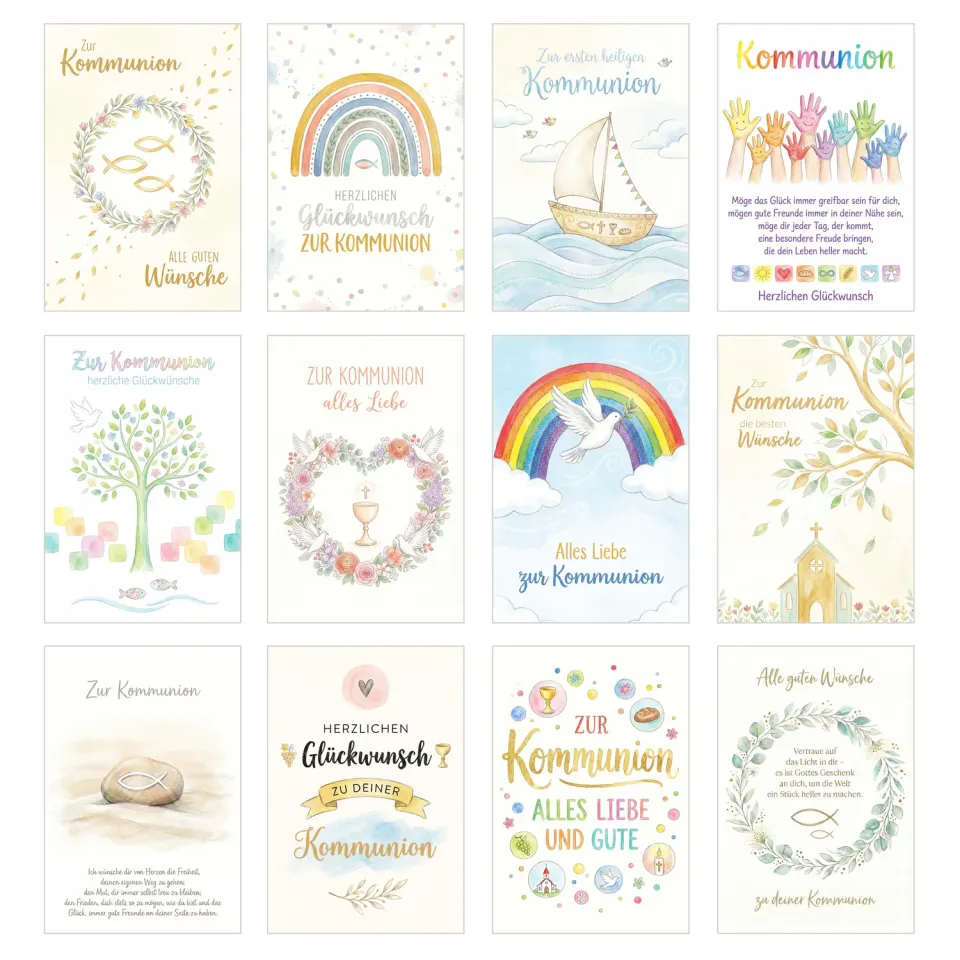Edition Seidel 33002 communiekaarten set 12 stuks foto