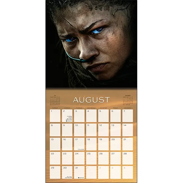Sellers Publishing DUNE 2027 wandkalender filmbeelden