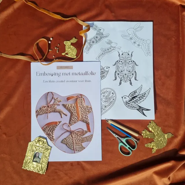 Blad & Beeld Metaalfolie Embossing diy-pakket