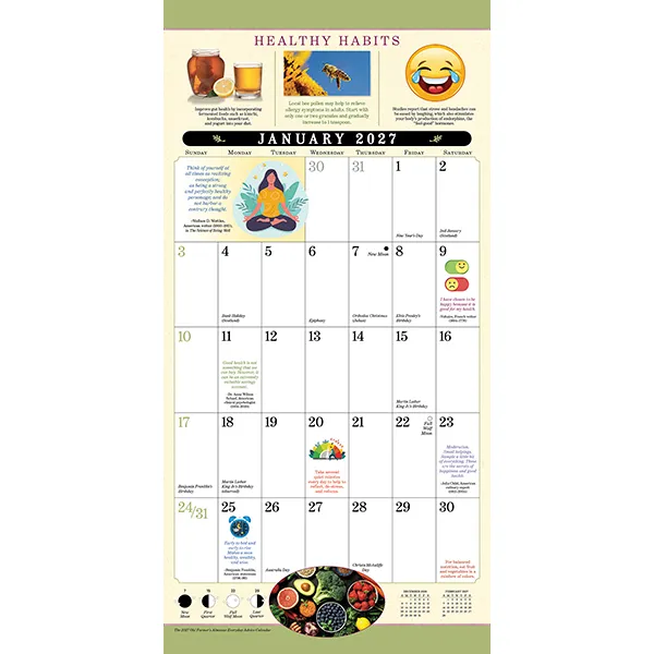 Sellers Publishing Old Farmer's Almanac minikalender 2027 tips