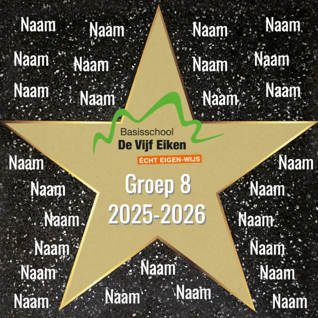 Gozi Vijf Eiken stoeptegel template persoonlijk