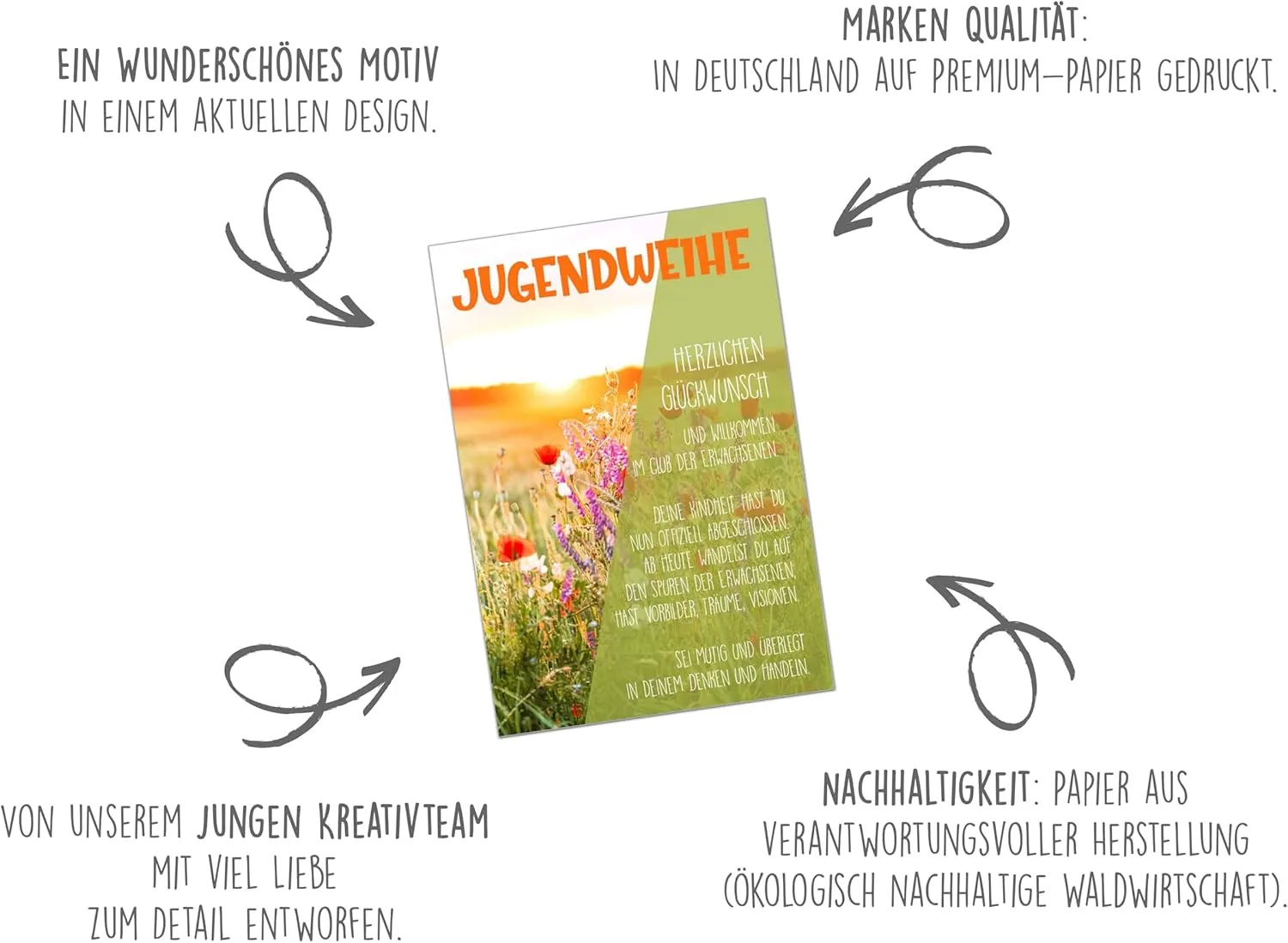 Edition Seidel Premium JW138 SW024 jeugdwijdingkaart bloemen