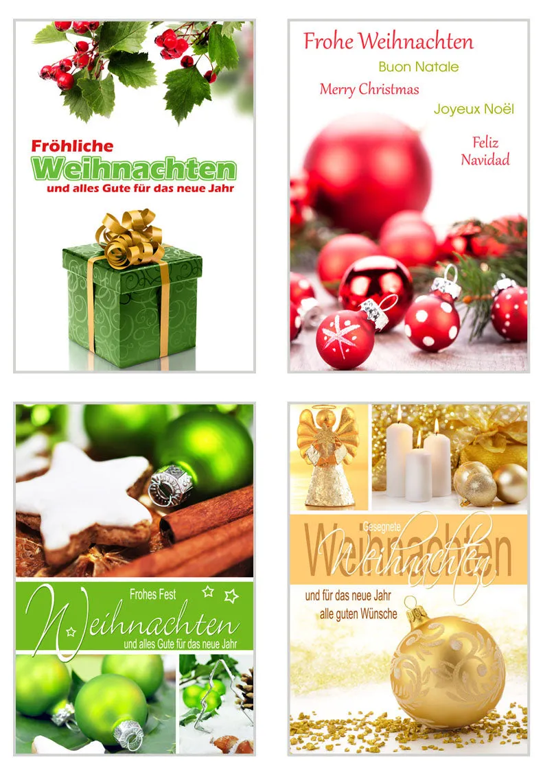 Edition Seidel 20146 kerstkaarten met envelop set 24 stuks foto