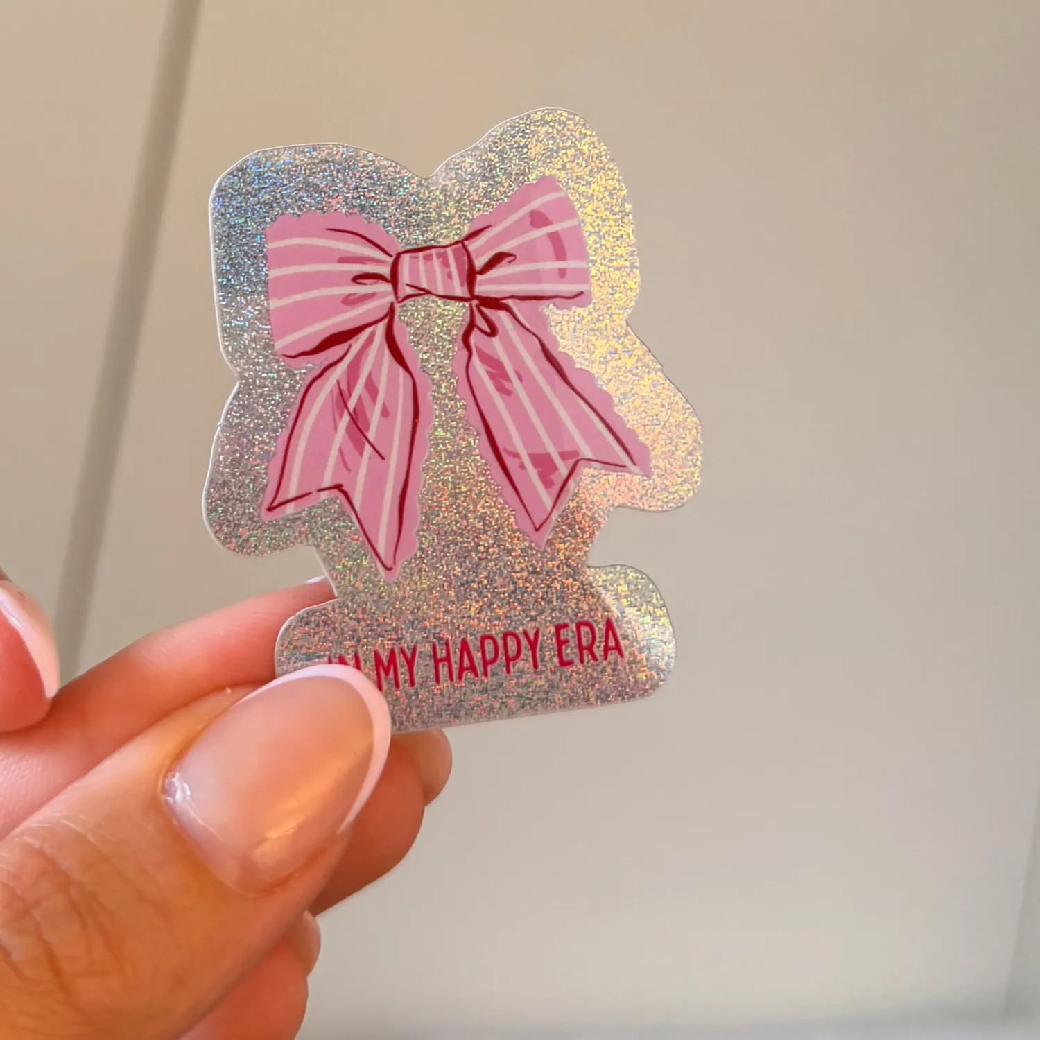 Lilly Braun In my happy era sticker glitter 1 stuk