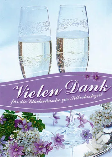 Kurt Eulzer 71-3789 bedankkaarten 5 stuks lila