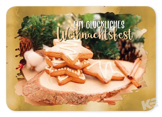 Kurt Eulzer 20-1430 kerstkaarten set 10 stuks koekjes