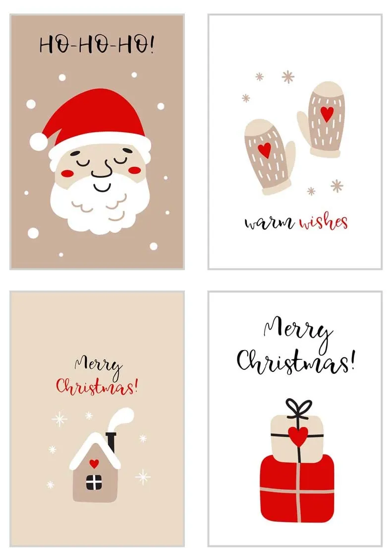 Edition Seidel 21784 kerstkaarten set 6 met envelop
