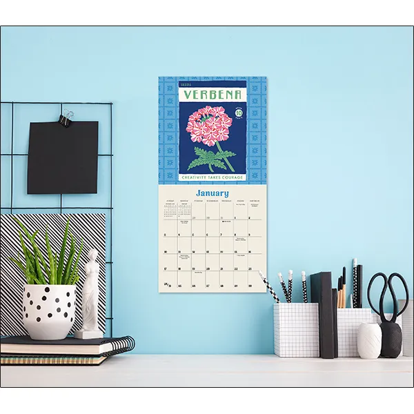 Sellers Publishing Wild For Flowers 2027 minikalender bloemen