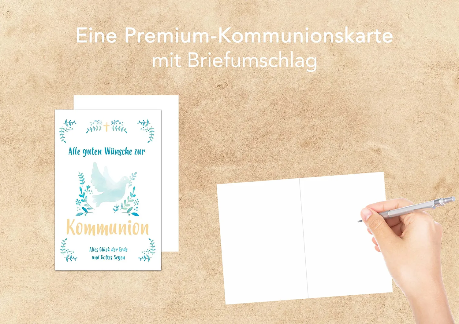 Edition Seidel Premium KO260 communiekaart duif takken