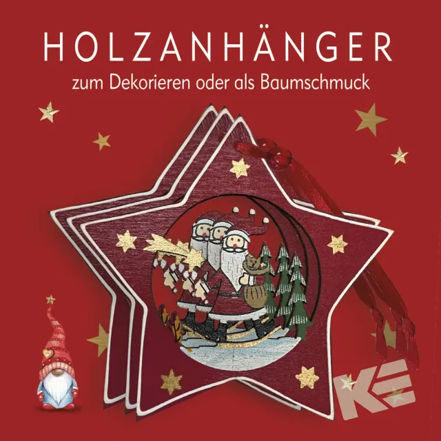 Kurt Eulzer 01-0902 hangers hout klein kerst