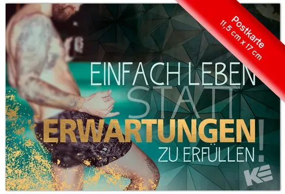 Kurt Eulzer 30-0230 wenskaart be different 6 stuks