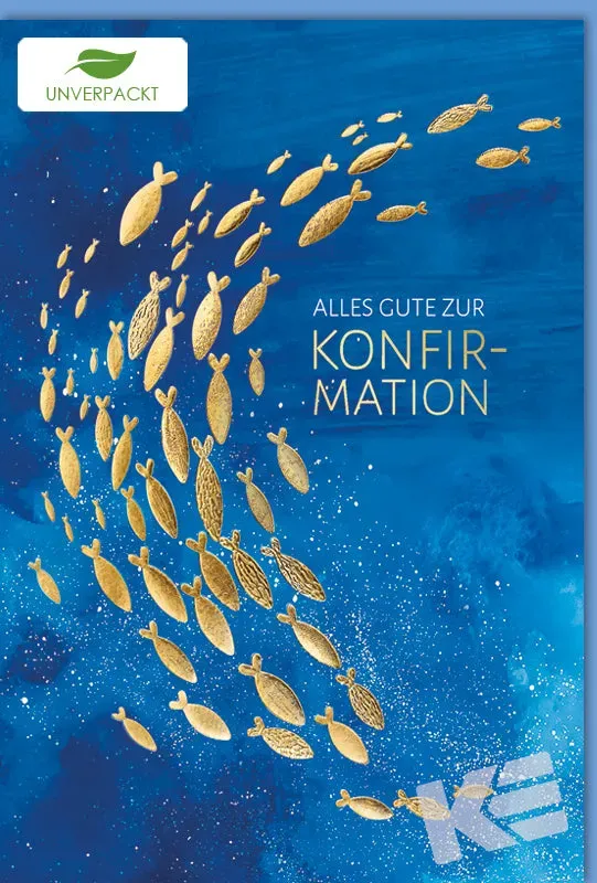 Kurt Eulzer 11-1098 belijdeniskaart vissen 1 stuk