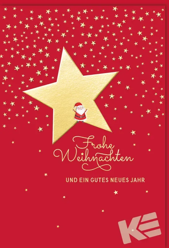 Kurt Eulzer Christmas à la Carte 22-0004 kerstkaart ster folie