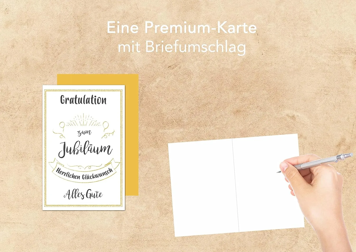 Edition Seidel J118 SW023 jubileumkaart met envelop