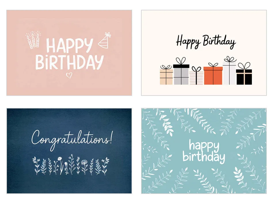 Edition Seidel 27722 verjaardagskaarten postkaarten set 25 mat