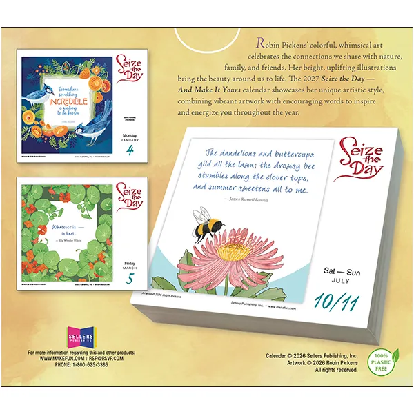 Sellers Publishing Seize the Day dagkalender 2027 inspiratie