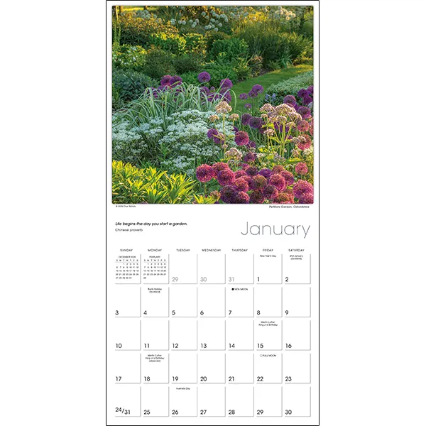 Sellers Publishing Glorious Garden 2027 Wandkalender Tuin