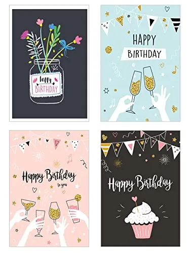 Edition Seidel SW02 21222 verjaardagskaarten set 36 postkaarten